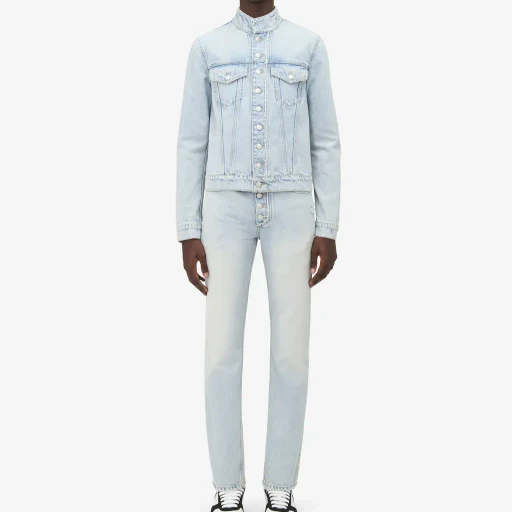 Stonewashed Slim Fit Jeans