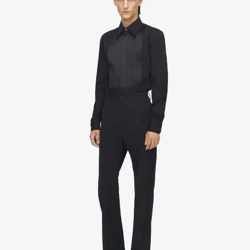 Straight Leg Tailored Trousers