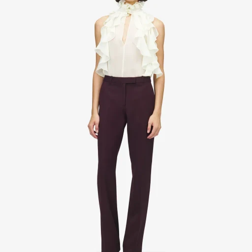 Straight Leg Tailored Trousers