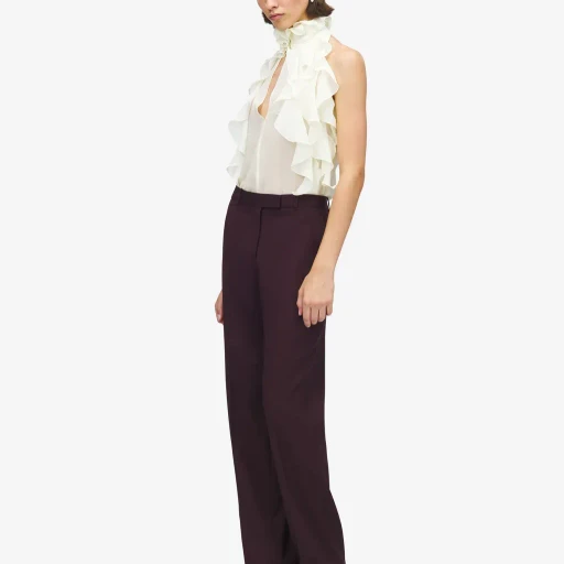 Straight Leg Tailored Trousers