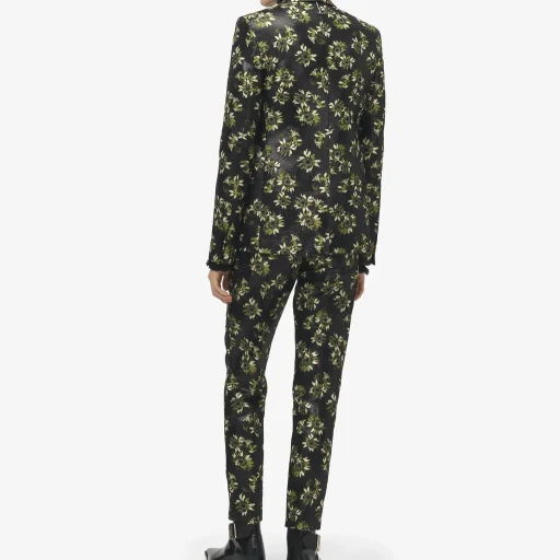 Sunflower Jacquard Single-Breasted Jacket