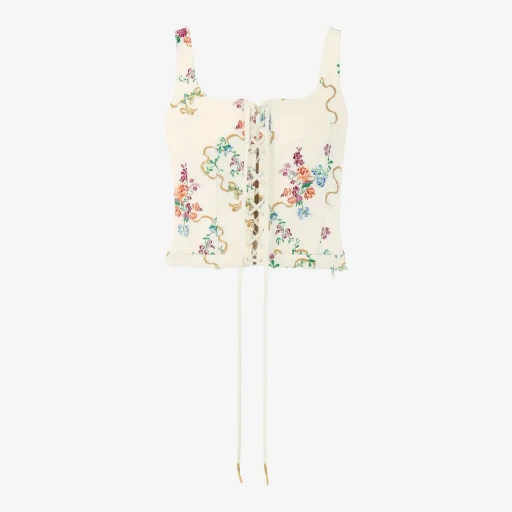Summer Floral Corset Top