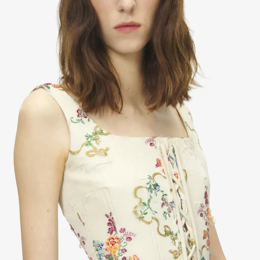 Summer Floral Corset Top