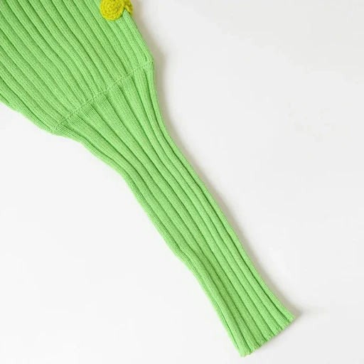 Ribbon Cropped Knit Cardigan