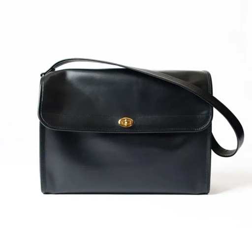 Leather Flap Big Bag