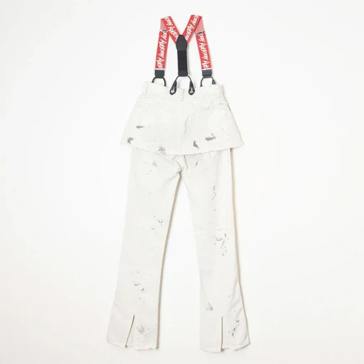 Paint Denim Two-Piece Suspender Pants