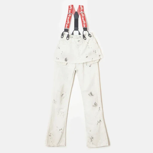 Paint Denim Two-Piece Suspender Pants
