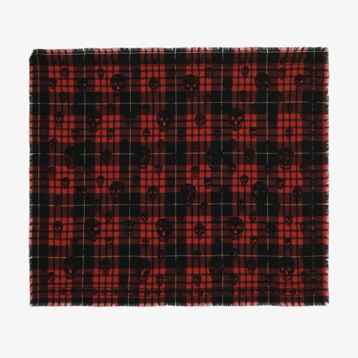 Tartan Skull Scarf
