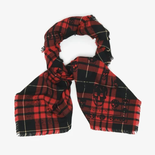 Tartan Skull Scarf