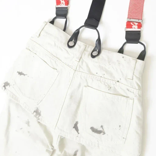 Paint Denim Two-Piece Suspender Pants
