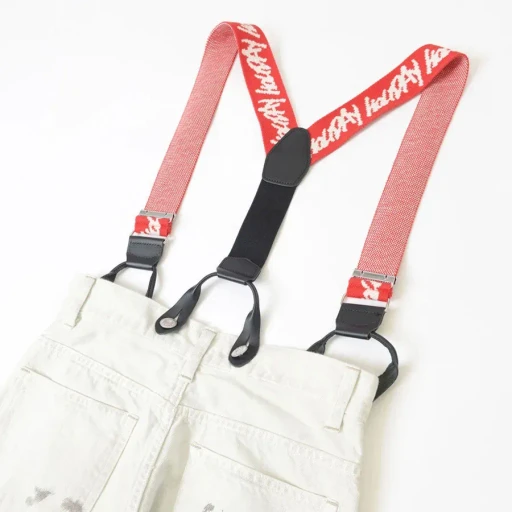 Paint Denim Two-Piece Suspender Pants