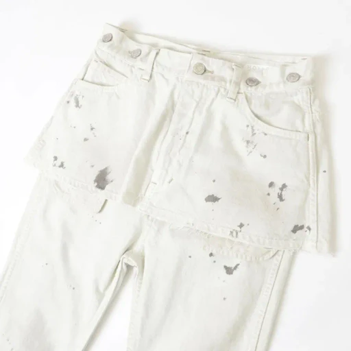 Paint Denim Two-Piece Suspender Pants