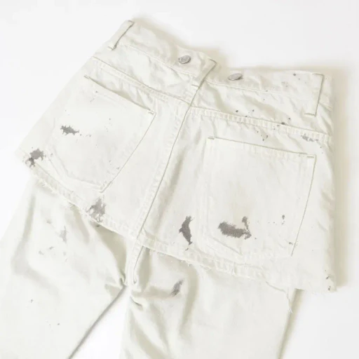 Paint Denim Two-Piece Suspender Pants
