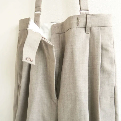 Suspender Tuck Pants