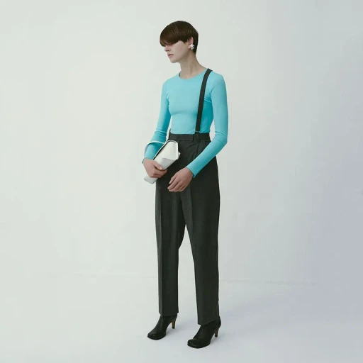 Suspender Tuck Pants