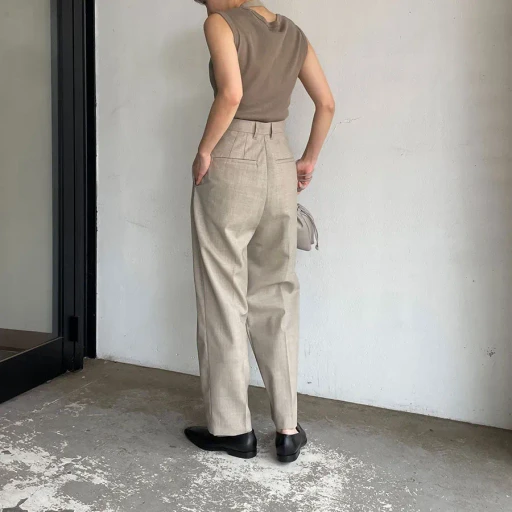 Suspender Tuck Pants
