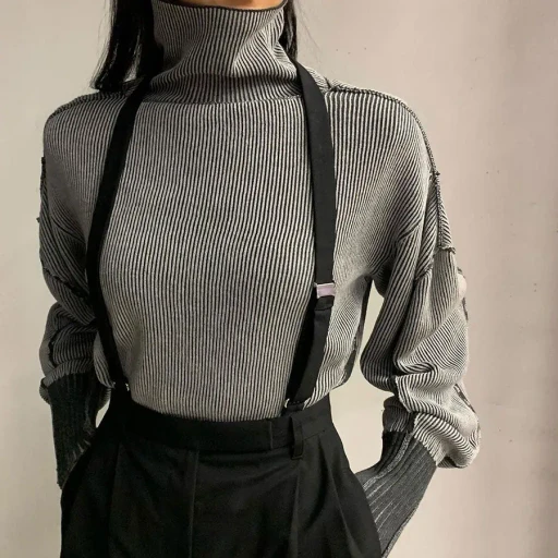 Suspender Tuck Pants