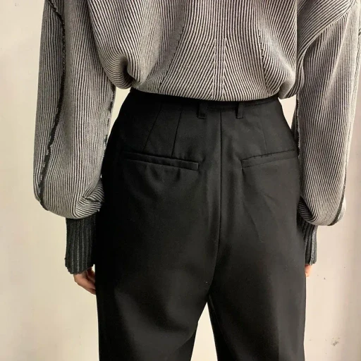 Suspender Tuck Pants
