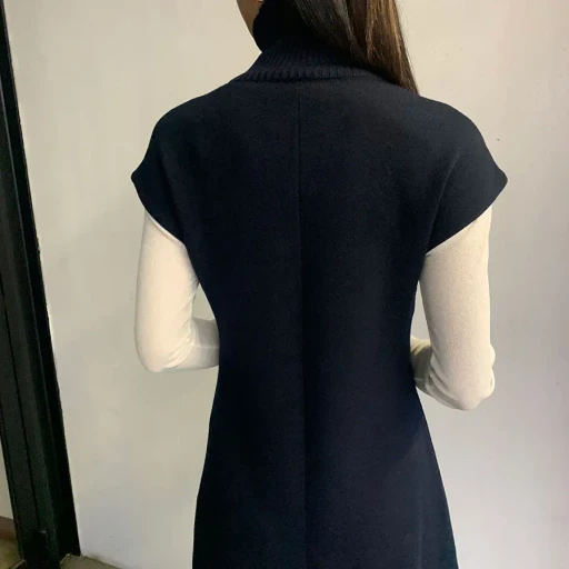 Wool Turtle Knit Dress