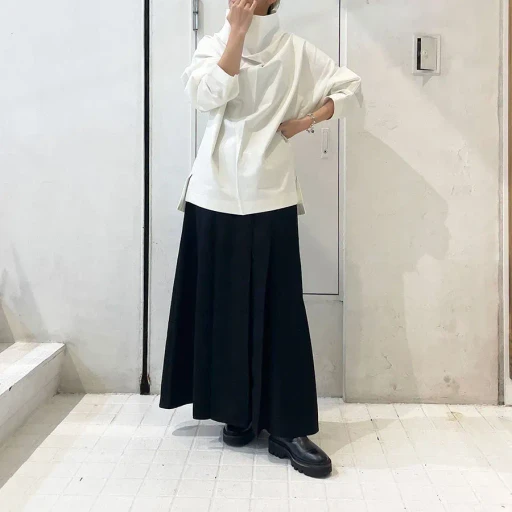 Double Jersey Drape Pullover