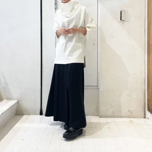 Double Jersey Drape Pullover