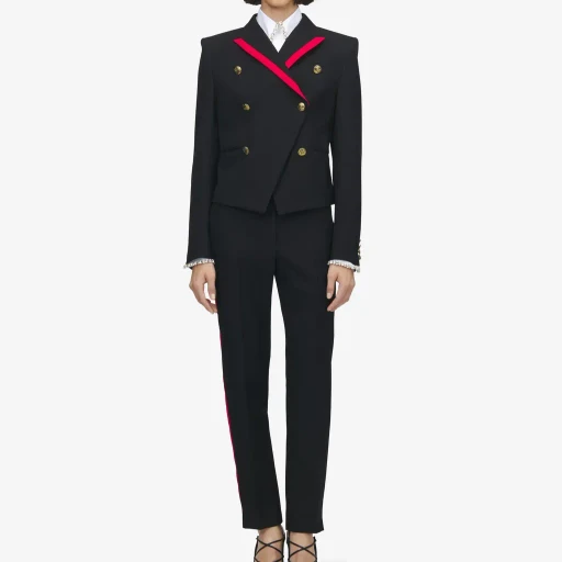 Uniform Double-Breasted Jacket