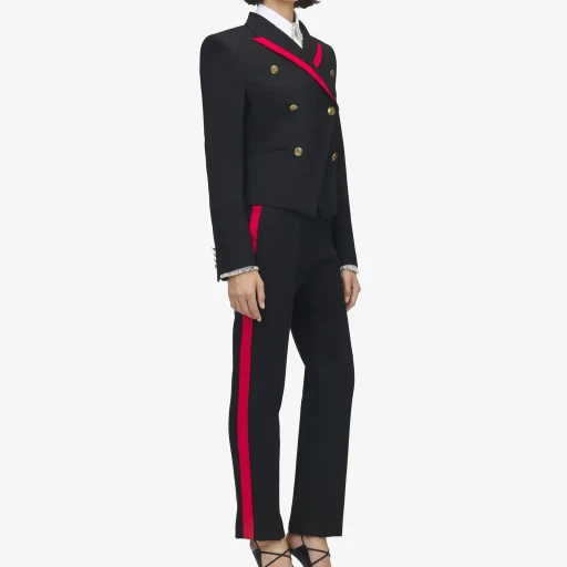 Uniform Double-Breasted Jacket