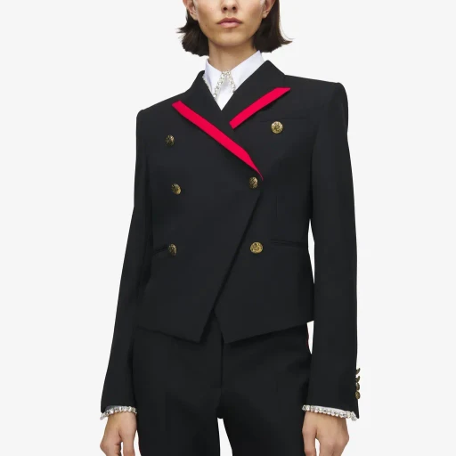 Uniform Double-Breasted Jacket