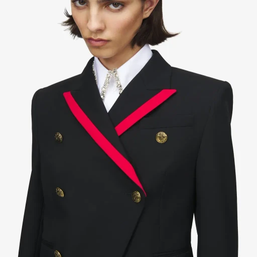 Uniform Double-Breasted Jacket