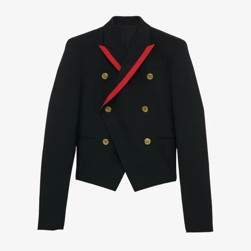 Uniform Double-Breasted Jacket