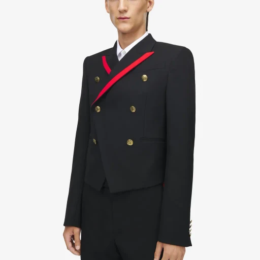 Uniform Double-Breasted Jacket