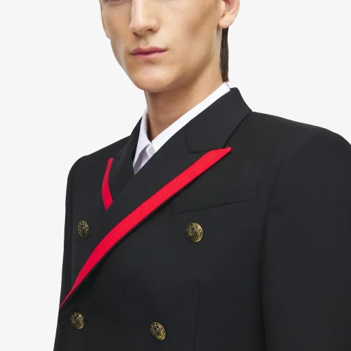 Uniform Double-Breasted Jacket