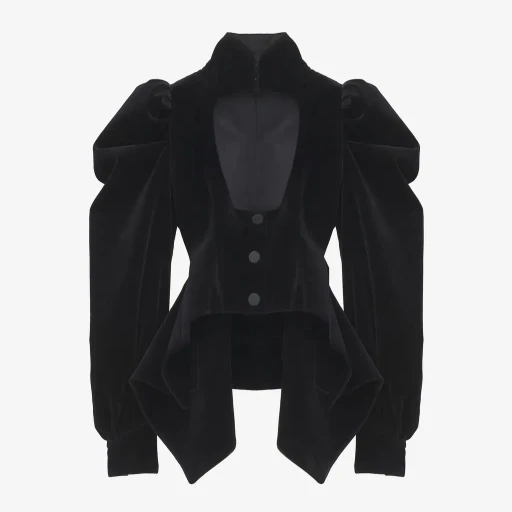 Velvet Panel Jacket