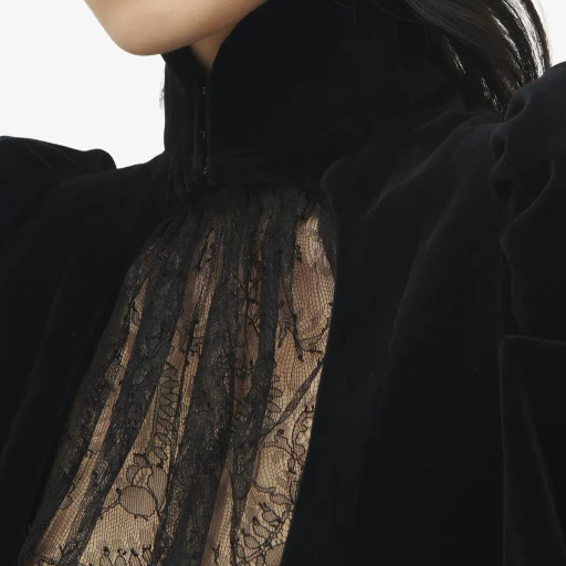 Velvet Panel Jacket