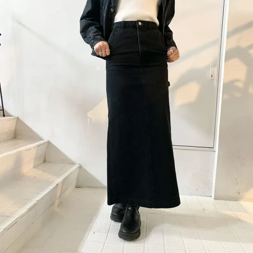 Usa Cotton Maxi Skirt