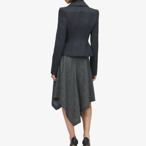 Wool Felt Double-Breasted Coat