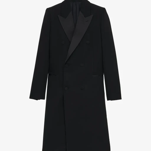 Wool Felt Double-Breasted Coat