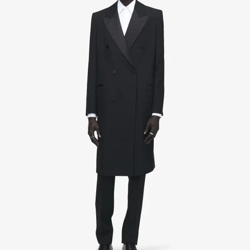 Wool Felt Double-Breasted Coat