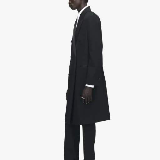 Wool Felt Double-Breasted Coat