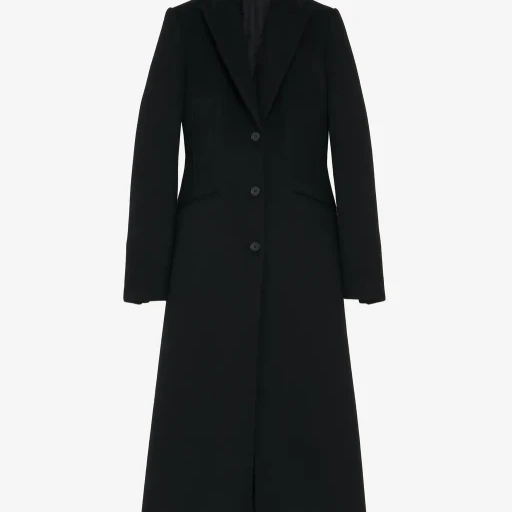 Wool Felt Single-Breasted Coat