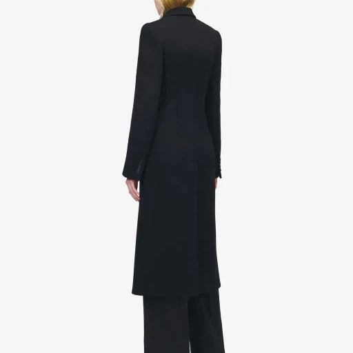 Wool Felt Single-Breasted Coat