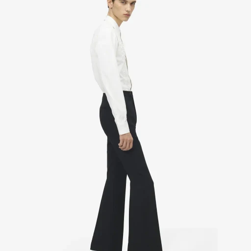 Wool Gabardine Tailored Trousers