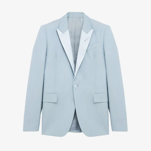 Wool Mohair Single-Breasted Jacket
