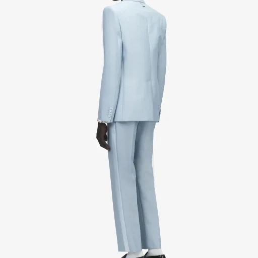 Wool Mohair Single-Breasted Jacket