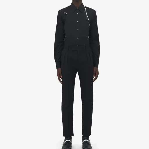 Wool Mohair Tailored Trousers