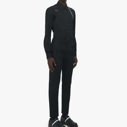 Wool Mohair Tailored Trousers