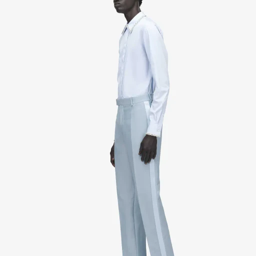 Wool Mohair Tuxedo Trousers