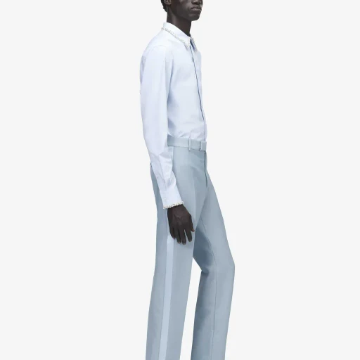 Wool Mohair Tuxedo Trousers