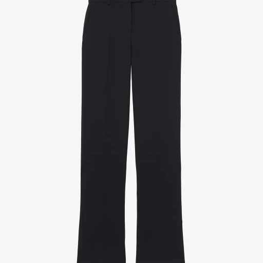 Wool Silk Tailored Trousers