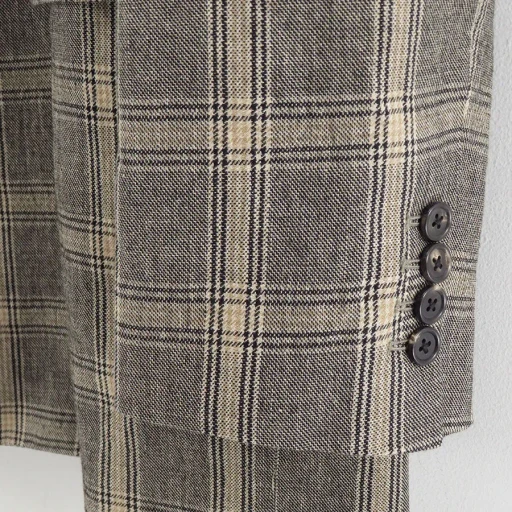 Wool Check Double Jacket